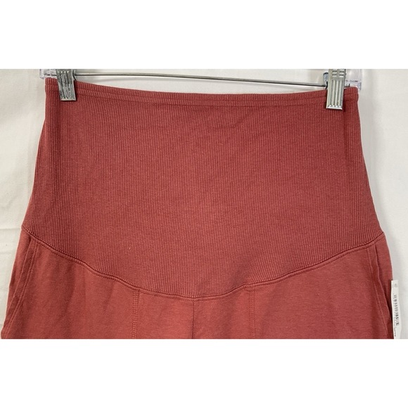 NWT Women's Amazon Essentials Maternity Leggings Lounge Pants Brick Red Small - Picture 2 of 6